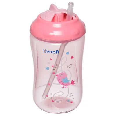 Поильник-непроливайка Sport 300 мл Uviton 0089/02 розовый 01